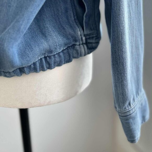 Rails Collins Light Indigo Military Inspired Lyocell Jacket w/ Drawstring – US L - Picture 9 of 12